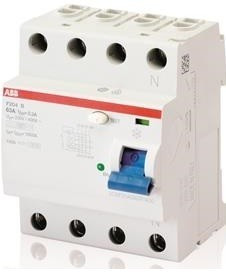 ABB F202 B-40/0,03 áram-védőkapcsoló (Fi-relé), B osztály, 2P, 40A, 30 mA (ABB 2CSF202592R1400)
