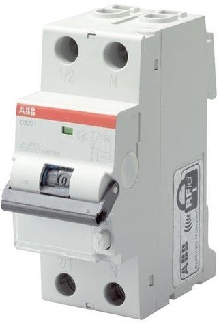 ABB 2CSR275040R1205 áramvédős kismegszakító (Kombi Fi-relé), 1P+N, B karakterisztika, 20A, 30mA, 10kA, AC osztály (ABB DS201 M B20 AC30)