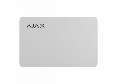 AJAX 23496.89.WH Pass Titkosított érintés nélküli kártya a Keypad Plus-hoz (3db/csomag) fehér