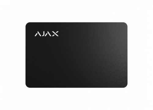 AJAX 23498.89.BL Pass Titkosított érintés nélküli kártya a Keypad Plus-hoz (10db/csomag) fekete