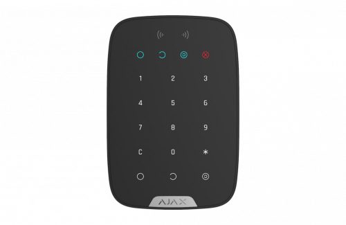 AJAX 26077.83.BL1 KEYPAD PLUS Vezeték nélküli RFID olvasóval ellátott billentyűzet fekete