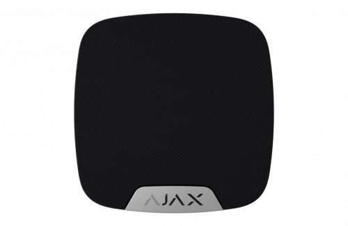 AJAX 8681.11.BL1 HomeSiren Vezeték nélküli beltéri hangjelző, állítható hangerő 85-113dB@1m. LED visszajelzés, fekete