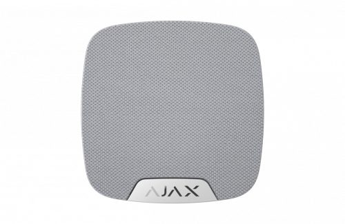 AJAX 8697.11.WH1 HomeSiren Vezeték nélküli beltéri hangjelző, állítható hangerő 85-113dB@1m. LED visszajelzés, fehér