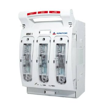  Apator 63-811779-011 RBK 1, 1 méretű vízszintes késes biztosítós szakaszoló, 3f., 250A, lapra szerelhető, S/M csatl. ( Apator 63-811779-011 )