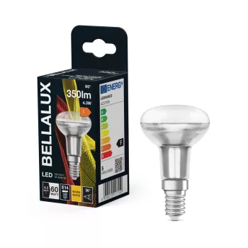Bellalux LED izzó, spot forma (R50), E14 foglalat, 4,3W, 350lm, 2700K meleg fehér