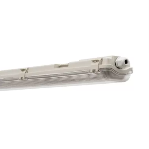 BELLALUX por- és páramentes lámpatest, 16W, IP65, 1276x55x90mm, G13 foglalat, IK06, polikarbonát ház