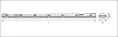 BELLALUX por- és páramentes lámpatest, 16W, IP65, 1276x55x90mm, G13 foglalat, IK06, polikarbonát ház