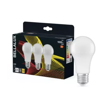 Bellalux LED izzó, körte forma, matt plasztik, E27 foglalat, 10W, 2700K, 1055lm, Classic