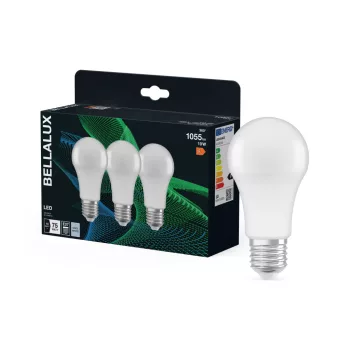 Bellalux LED izzó, körte forma, matt plasztik, E27 foglalat, 10W, 4000K, 1055lm, Classic