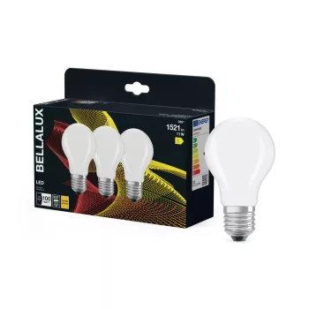 Bellalux LED izzó, körte forma, matt plasztik, E27 foglalat, 11W, 2700K, 1521lm, Classic