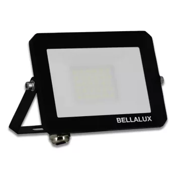 BELLALUX kültéri LED reflektor, 20W, 4000K természetes fehér, 1800lm, IP65, fekete