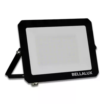 BELLALUX kültéri LED reflektor, 50W, 4000K természetes fehér, 4500lm, IP65, fekete