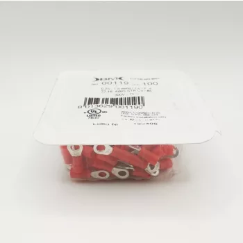   BM 00119 PSZ4 szigetelt szemes saru,1,5mm2 x 4 mm piros, ónozott vörösréz