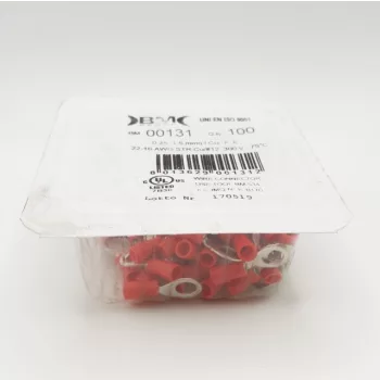   BM 00131 PSZ6 szigetelt szemes saru, 1,5mm2 x 6mm piros, ónozott vörösréz