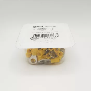   BM 00337 SSZ8 szigetelt szemes saru, 6mm2 8mm sárga, ónozott vörösréz