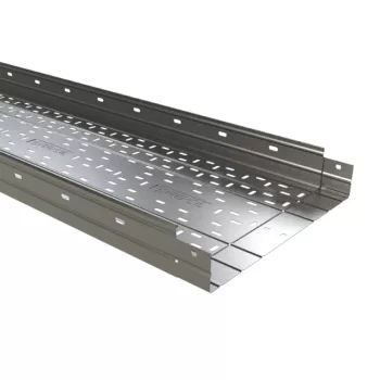   Basor ( 2/1242 ) perforált fém kábeltálca ERE H80 600X80X3000 mm (SZ x M x H) ( FT / GC ) tüzihorganyzott acél ( BASORTRAY ) Basor 201242