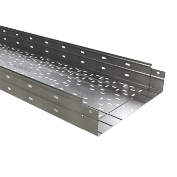   Basor ( 2/1245 ) perforált fém kábeltálca ERE H100 200X100X3000 mm (SZ x M x H) ( FT / GC ) tüzihorganyzott acél ( BASORTRAY ) Basor 201245
