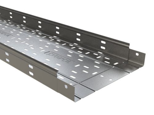 Basor ( 2/4319 ) perforált fém kábeltálca ERE H60 150X60X3000 mm (SZ x M x H) I304 rozsdamentes acél (INOX I304) ( BASORTRAY ) Basor 204319