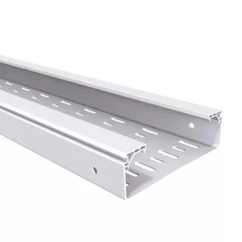   Basor ( 2/10070 ) PVC perforált kábeltálca (UV álló) BPE H60 60X100X3000 mm (M x SZ x H) UVM1 7035 világosszürke PVC ( BASORPLAST ) Basor 210070
