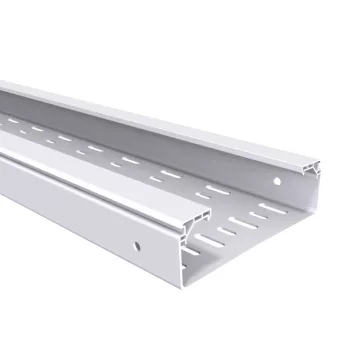   Basor ( 2/10072 ) PVC perforált kábeltálca (UV álló) BPE H60 60X200X3000 mm (M x SZ x H) UVM1 7035 világosszürke PVC ( BASORPLAST ) Basor 210072