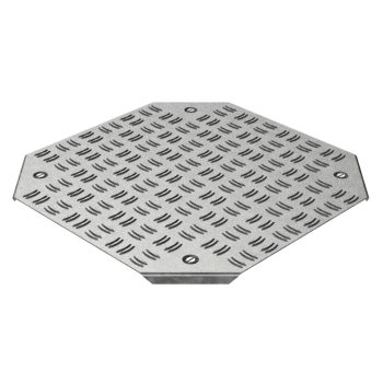   Basor ( 224274 ) lépésálló fém csatornához (WT) síkidom fedél TCRWT 600 ( FS / GS ) szalaghorganyzott acél ( BASORCANAL ) Basor 224274