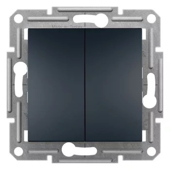   ÚJRACSOMAGOLT Schneider Electric Asfora EPH0300171 csillárkapcsoló (105), antracit burkolattal. keret nélkül, süllyesztett 10A 250V ( EPH0300171 ).