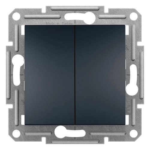ÚJRACSOMAGOLT Schneider Electric Asfora EPH0300171 csillárkapcsoló (105), antracit burkolattal. keret nélkül, süllyesztett 10A 250V ( EPH0300171 ).