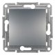 ÚJRACSOMAGOLT Schneider Electric Asfora EPH0700162 egypólusú nyomó (N101), acél burkolattal. keret nélkül, süllyesztett 10A 250V ( EPH0700162 ).