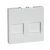ÚJRACSOMAGOLT Schneider MTN4562-0319 polárfehér burkolat 2xRJ45 moduláris betétekhez (Merten M-Smart, M-Plan, M-Elegance)
