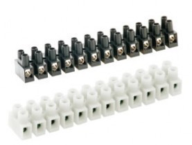 Canalplast, CPB307B, sorkapocs (csoki), darabolható, 12 tag, fehér, 6-10 mm2, műanyag PP polipropilene, Canalplast (CPB307B)