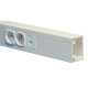 Canalplast SYS751 SYS45 szerelvényezhető, egy rekeszes vezetékcsatorna, fehér színbe 75x50x1 compartment RAL 9010