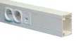 Canalplast SYS751 SYS45 szerelvényezhető, egy rekeszes vezetékcsatorna, fehér színbe 75x50x1 compartment RAL 9010