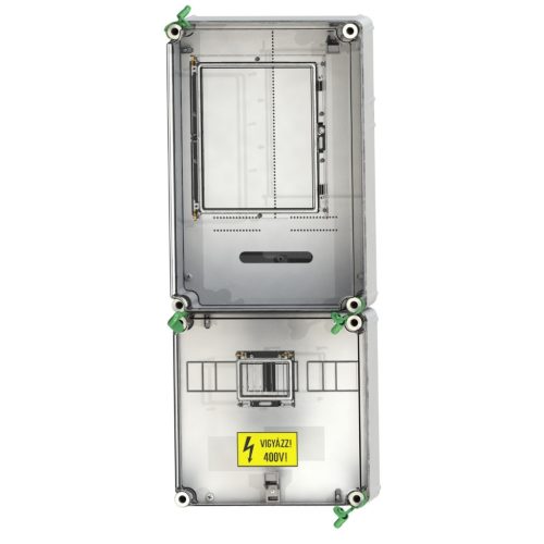 Csatári Plast CSP21.E016 PVT 3075 Fm-SZ egy felhasználói helyes M63.80A mérőszekrény szabadvezetékes, felületre szerelt kivitelben, IP65, UV álló, 750x300x203mm ( PVT 3075 Fm-SZ )