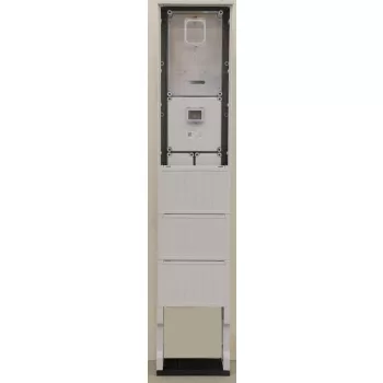   Csatári Plast CSP24.ES142 PVT-K-L Fm-40-U egy felhasználói helyes M63.80A mérőszekrény földkábeles, szabadon álló kivitelben, IP65, UV álló, 2015x400x250mm ( PVT-K-L Fm-40-U )
