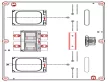 Csatári Plast CSP24.t160 PVT 6045 Á-V Fm-CS-U egy felhasználási helyes M63A és V32A csoportos mérés modul, felületre szerelt kivitelben, alacsony fedéllel, szellőzővel ( PVT 6045 Á-V Fm-CS-U )