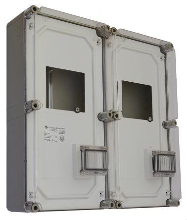 Csatari Plast CSP 34060010 PVT 6060 1/3 Fm GEO Egy- vagy háromfázisú általános és geotarifás mérés számára kialakított fogyasztásmérő szekrény (Szekrény mérete :600x600x170mm)