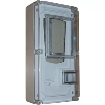   Csatari Plast CSP 36030081 PVT 3060 EF-Fm Háromfázisú előrefizetős (kártyás) fogyasztásmérő szekrény (Szekrény mérete :300x600x170mm)