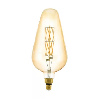   EGLO 11838 LED Vintage fényforrás, E27 foglalattal, 1X8W teljesítménnyel, 806 lm fényerővel, 2100 K színhőmérséklettel, 25000 óra élettartammal,,, borostyán / üveg búrával, E27-LED-D165