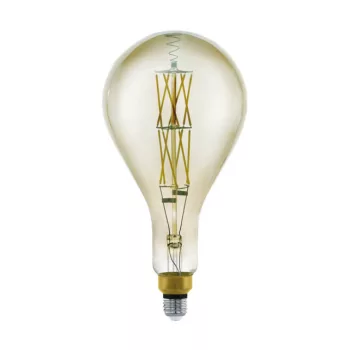   EGLO 11844 LED Vintage fényforrás, E27 foglalattal, 1X8W teljesítménnyel, 600 lm fényerővel, 3000 K színhőmérséklettel, 25000 óra élettartammal,,, fekete-áttetsző / üveg búrával, E27-LED-PS160