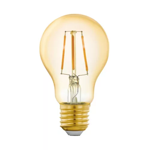 EGLO 11864 LED szabályozható fényforrás, E27 foglalattal, 1X5,5W teljesítménnyel, 500 lm fényerővel, 2200 K színhőmérséklettel, 20000 óra élettartammal, Bluetooth,vezérlés: applikációval, távirányítóval, borostyán / üveg búrával, E27-LED-A60