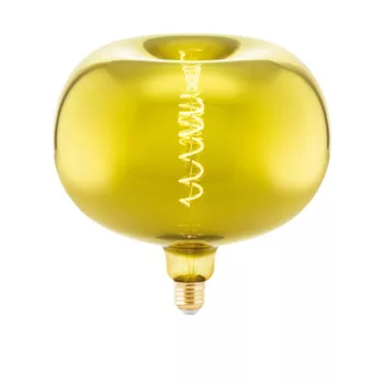   EGLO 11894 LED Vintage fényforrás, E27 foglalattal, 1X4W teljesítménnyel, 40 lm fényerővel, 1900 K színhőmérséklettel, 25000 óra élettartammal,,, arany színű / mattított üveg búrával, E27-LED-APPLE
