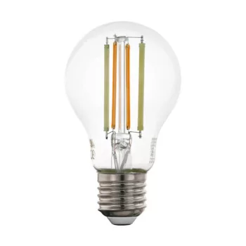   EGLO 12574 LED szabályozható fényforrás, E27 foglalattal, 1X6W, 806 lm fényerővel, 2200 K - 6500 K színhőmérséklettel, 20000 óra élettartammal, Bluetooth, színhőmérséklet szabályzás,vezérlés: applikációval, távirányítóval, áttetsző/üveg búrával