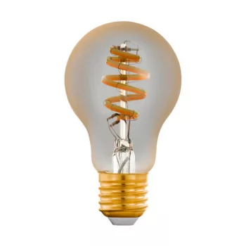   EGLO 12578 LED szabályozható fényforrás, E27 foglalattal, 1X5,5W, 400 lm fényerővel, 2200 K - 6500 K színhőmérséklettel, 20000 óra élettartammal, Bluetooth, színhőmérséklet szabályzás,vezérlés: applikációval, távirányítóval, borostyán/üveg búrával