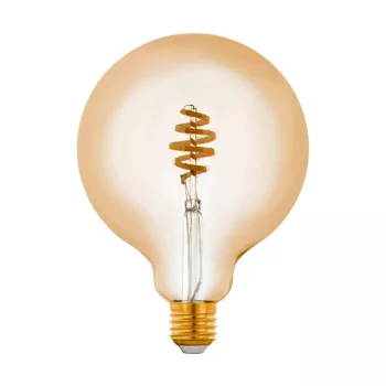   EGLO 12582 LED szabályozható fényforrás, E27 foglalattal, 1X5,5W, 400 lm fényerővel, 2200 K - 6500 K színhőmérséklettel, 20000 óra élettartammal, Bluetooth, színhőmérséklet szabályzás,vezérlés: applikációval, távirányítóval, borostyán/üveg búrával