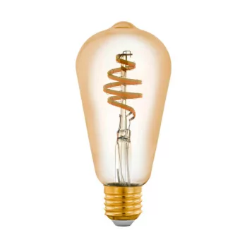   EGLO 12583 LED szabályozható fényforrás, E27 foglalattal, 1X5,5W, 400 lm fényerővel, 2200 K - 6500 K színhőmérséklettel, 20000 óra élettartammal, Bluetooth, színhőmérséklet szabályzás,vezérlés: applikációval, távirányítóval, borostyán/üveg búrával