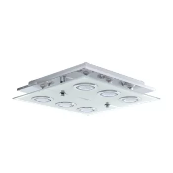   EGLO 13551 CABO LED mennyezeti lámpa, króm színben, MAX 6X3W teljesítménnyel, GU10 foglalattal, 3000K színhőmérséklettel, kapcsoló nélkül ( EGLO 13551 )