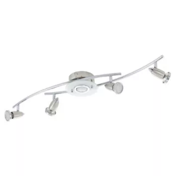   EGLO 13612 VALLIDA LED mennyezeti lámpa, matt nikkel, króm színben, MAX 5X3W teljesítménnyel, GU10 foglalattal, kapcsoló nélkül ( EGLO 13612 )