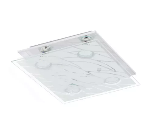 EGLO 13674 FARELLA mennyezeti lámpa, króm színben, MAX 4X3W teljesítménnyel, GU10 foglalattal, kapcsoló nélkül ( EGLO 13674 )