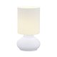EGLO 13955 LEONOR asztali lámpa, fehér színben, MAX 1X60W teljesítménnyel, E27-es foglalattal, zsinórkapcsolóval ( EGLO 13955 )