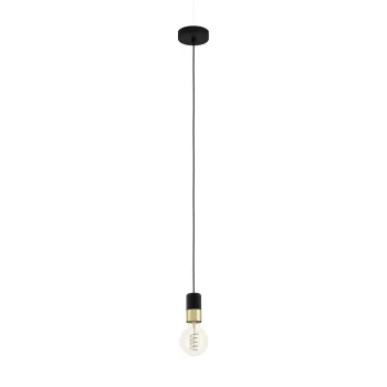   EGLO 31075 CALARI beltéri függeszték, fekete, sárgaréz színben, E27 foglalat, max 1X40W teljesítmény ( EGLO 31075 )